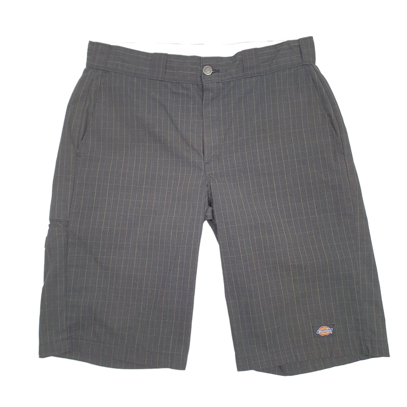 Dickies Tartan Chequered Black Chino Shorts W34