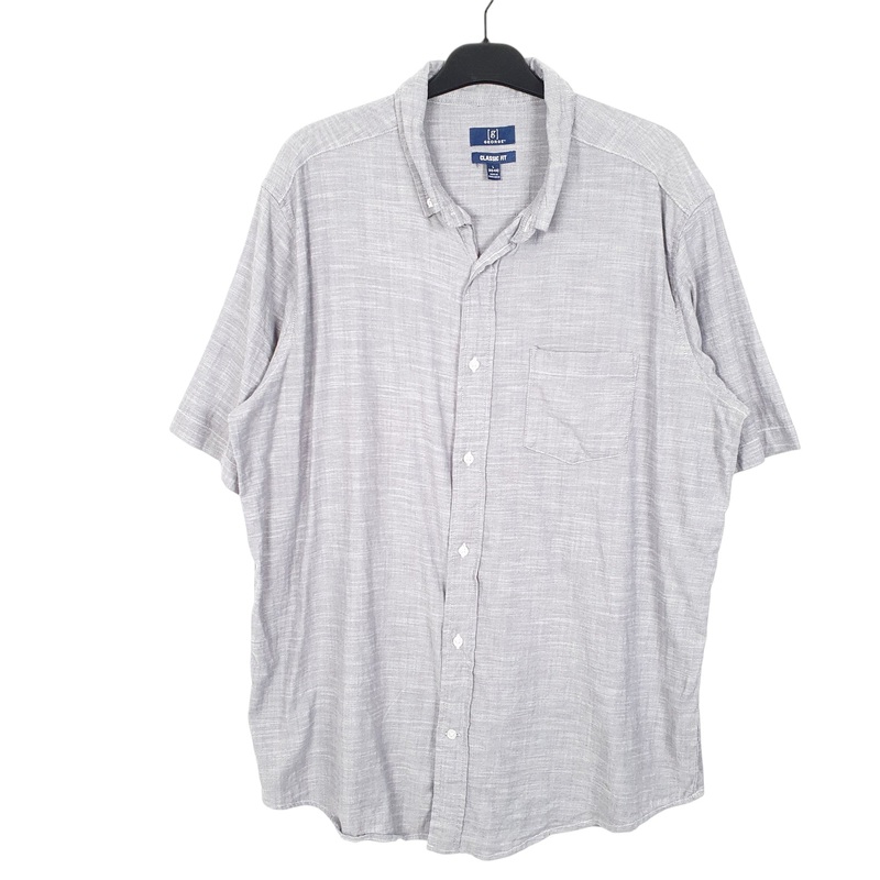 George Short Sleeve Classic Fit Cotton Shirt Mens L