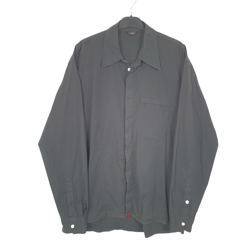 Guess ? Long Sleeve Regular Fit Cotton Shirt Mens L