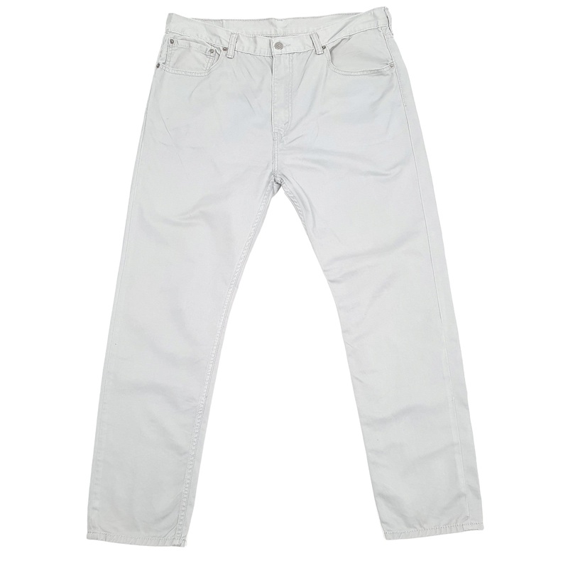Mens Levis 508 Regular Grey Chino Trousers W36 L30