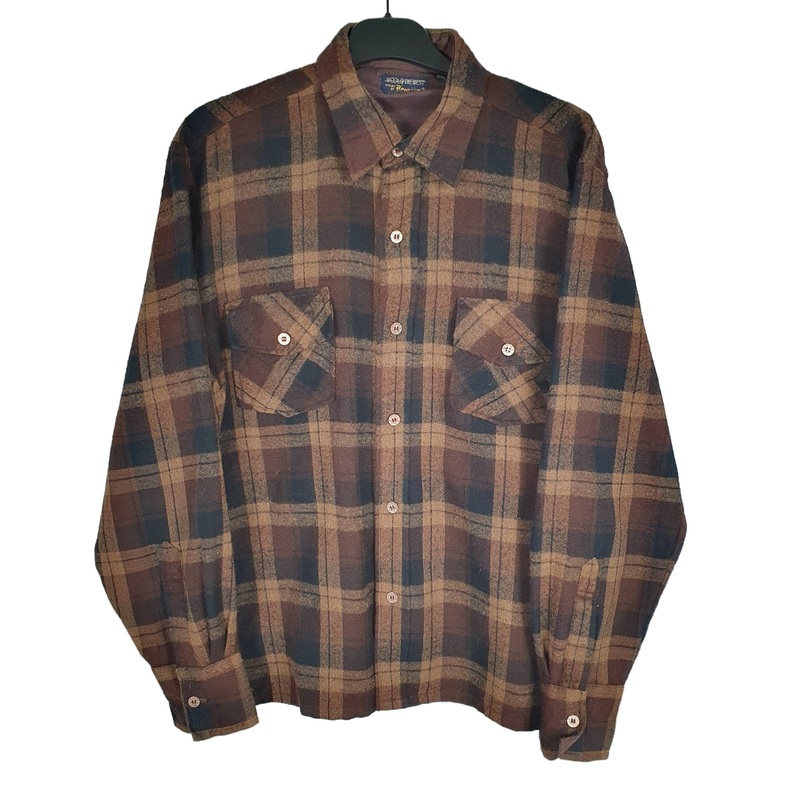 Woolo The West Long Sleeve Regular Fit Check Flannel Shirt Shacket