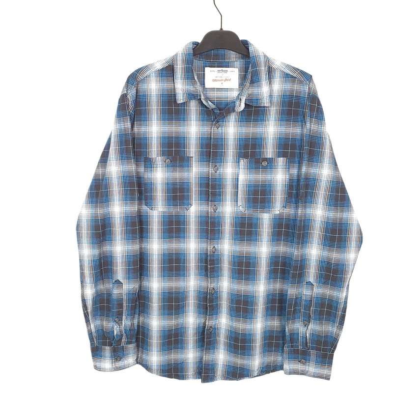 Urban Pipeline Long Sleeve Regular Fit Cotton Shirt Mens M