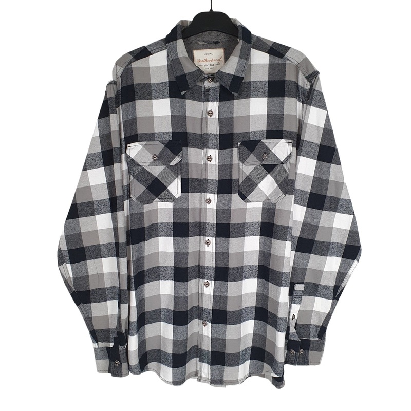 Weatherproof Flannel Shacket Long Sleeve Regular Fit Check Shirt