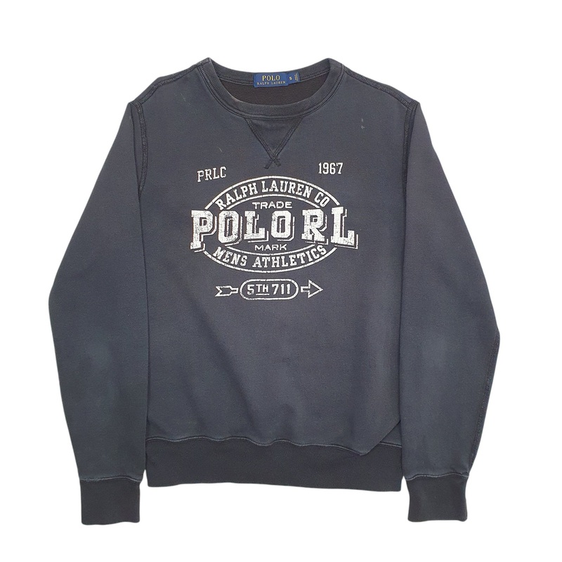 Polo Ralph Lauren Spellout Crewneck Cotton Blend Sweatshirt Jumper Womens S