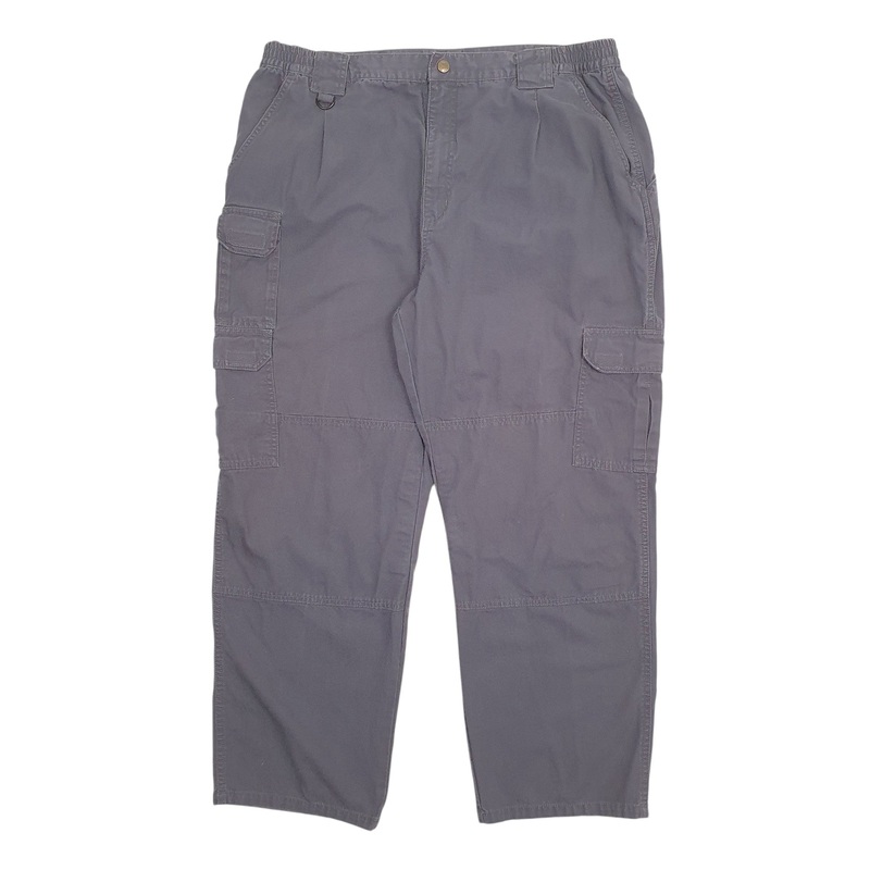 Mens 5.11 Tactical Grey Cargo Cotton Blend  Trousers Mens W40 L30