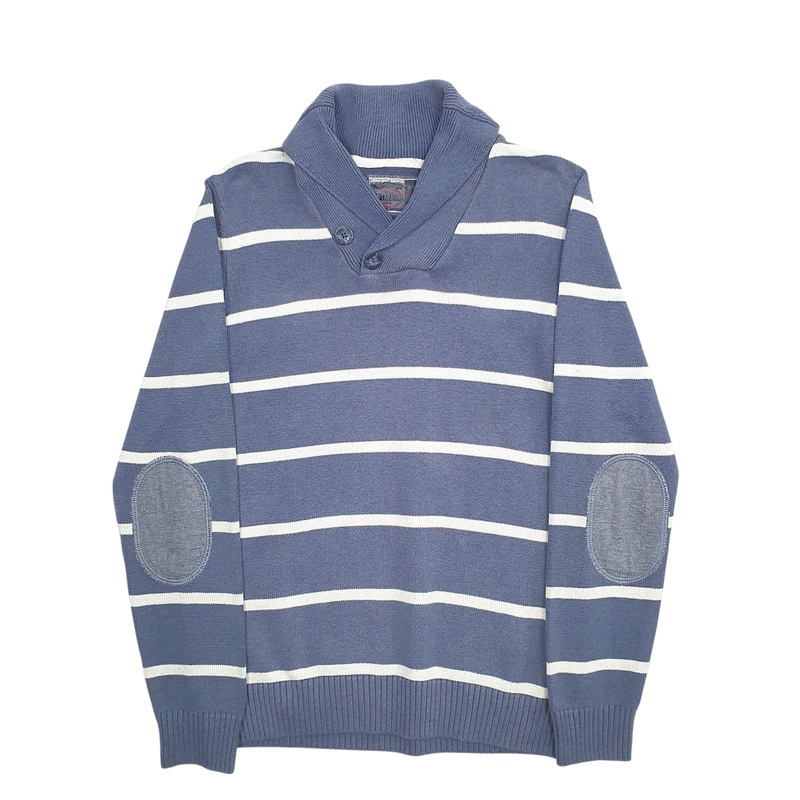 Vintage Co Stripes Crewneck Cotton Blend Sweatshirt Jumper Mens S