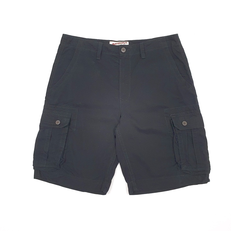 Arizona Jeans Black Cargo Workwear Shorts W34