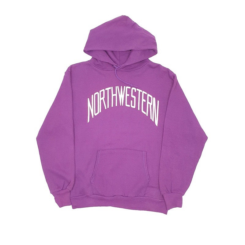 Wolf Northwestern Vintage 1980s Made in USA Hoodie S