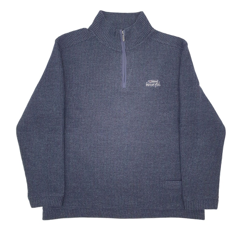 Weird Fish Quarter Zip Acryllic Sweatshirt Jumper Mens XXL