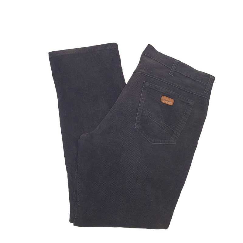 Mens Wrangler Brown Corduroy Cotton  Trousers W38 L32