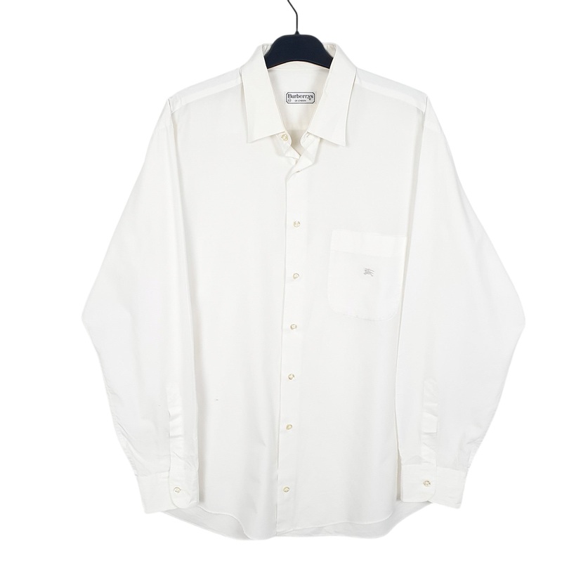 Burberry London Long Sleeve Regular Fit Cotton Shirt Mens L