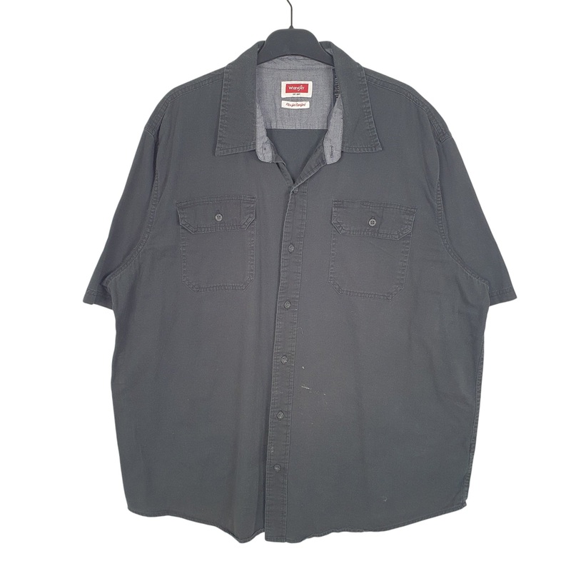 Wrangler Work Flex Comfort Short Sleeve Regular Fit Cotton Shirt Mens XL