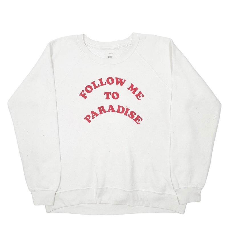 Billabong Paradise Surf Beach Crewneck Cotton Sweatshirt L