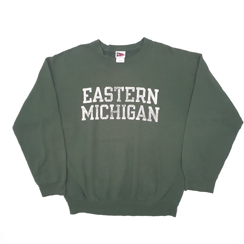 Campus Specialties USA College Eastern Michigan Crewneck Cotton & Polyester Sweatshirt L