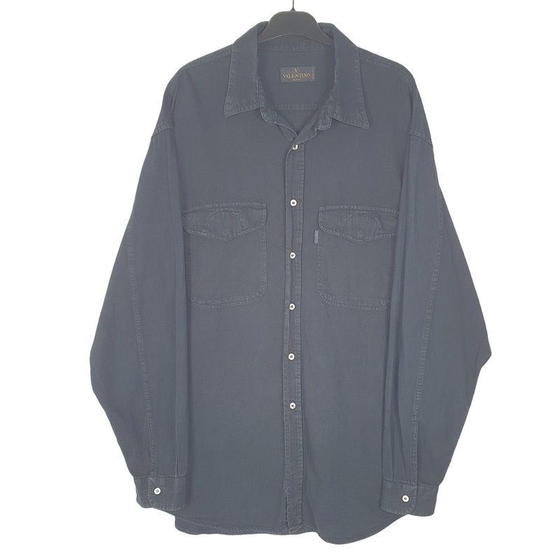 Valentino Jeans Long Sleeve Regular Fit Cotton Shirt L