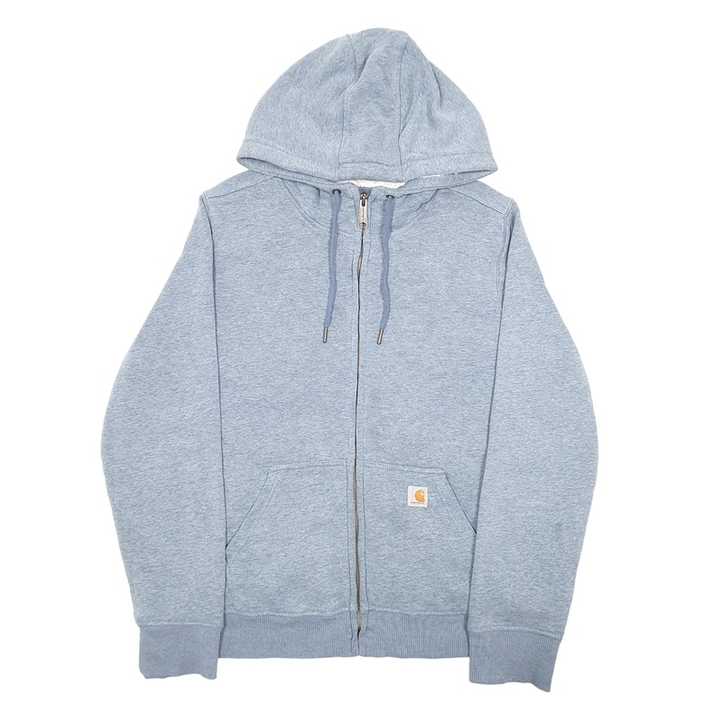 Carhartt Hoodie Lined Full Zip Polyester Fleece Sweatshirt Jumper L