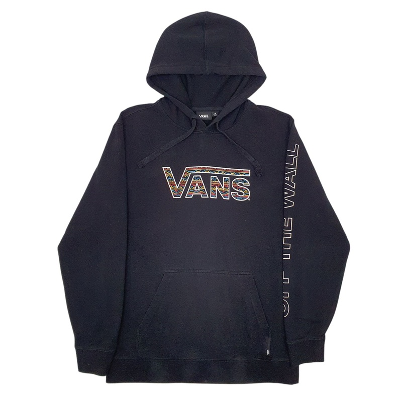 Vans Spellout Hoodie Cotton Blend Sweatshirt Jumper Mens M